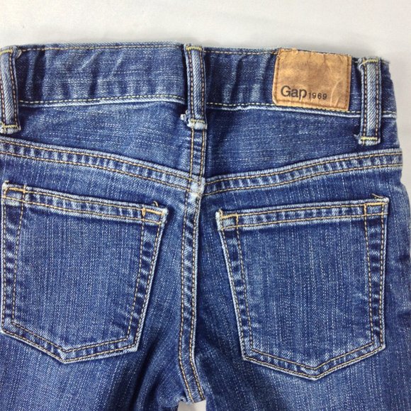 Baby Gap 1969 Skinny Toddler Girl Size 3 Blue Jeans - Picture 3 of 6